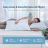 DOWNCOOL Queen Size Adjustable Memory Foam Cooling Pillow Set with Q-Max 0.4