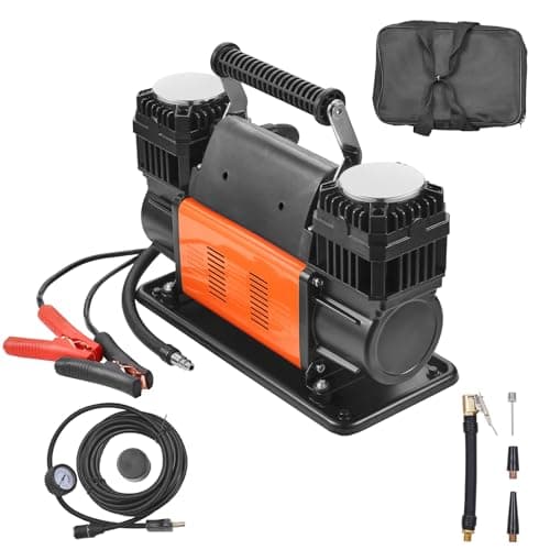ALL-TOP 12.35 CFM Dual Cylinder Portable 12V Air Compressor (150 PSI)