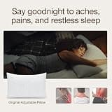 Coop Home Goods Original Adjustable Cross-Cut Memory Foam Pillow with Washable Cover