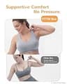 FITTIN Zero-Pressure Seamless Racerback Sports Bra for C-DDD Cup Sizes