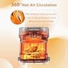 BOSWELL 7.5-Quart Transparent Glass Air Fryer with Simple Presets and Circulating Heat