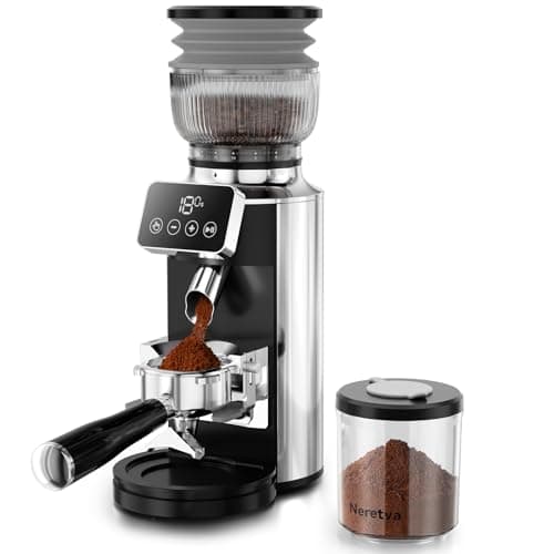 Neretva Conical Burr Espresso Grinder with Plasma Anti-Static and Portafilter Holder