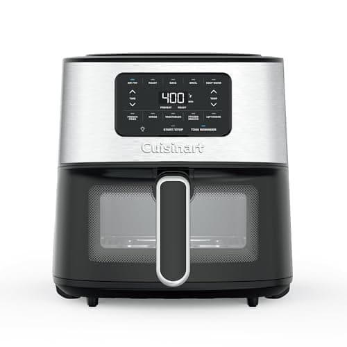 Premium Cuisinart 6-Quart Basket Air Fryer with Extra-Large Viewing Window