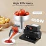 CRYBY 450W Stainless Steel Tomato Sauce Maker with Adjustable Trough