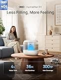 Dreo 4-Liter Top-Fill Ultrasonic Humidifier with Built-in Handle and Night Light
