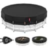 QH.HOME 24-Foot Heavy-Duty Winter Solid Pool Cover with Ratchet System