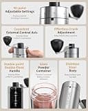 CIRCLE JOY Mini Manual Coffee Grinder with 40 Adjustable Burr Settings