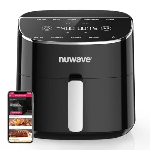Nuwave Brio Plus 8-Quart Digital Air Fryer with 150 Built-In Presets