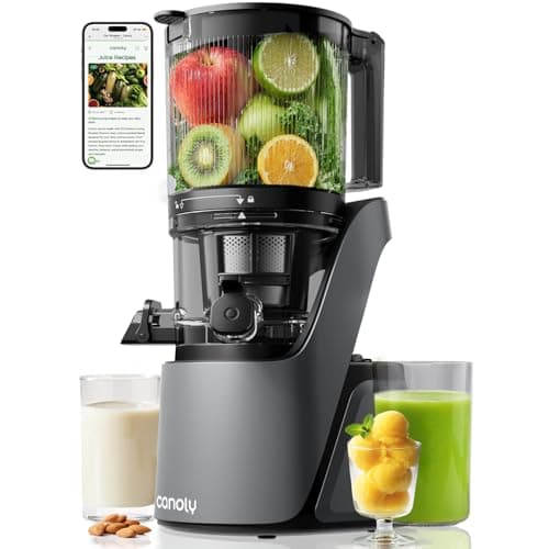 Canoly C16 Semi-Professional Cold Press Juicer with 90oz Hopper and AC Brushless Motor