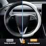 EcoNour Custom-Fit 240T Polyester Windshield Sun Shade for Tesla Model 3 & Y