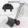 Garvee 30-Inch Heavy-Duty Ergonomic Wheeled Snow Pusher