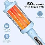Farery 2.4-Inch Large Barrel Heated Round Brush with Triple PTC Heating Technology