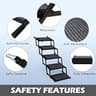 5-Step Foldable Metal Pet Stairs for Large Dogs, 250 lbs Capacity for Trucks & SUVs