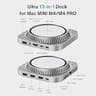 IVANKY 13-in-1 Mac Mini M4 Dock Stand with M.2 NVMe SSD Enclosure and 20W Power
