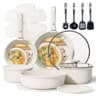 CAROTE 19-Piece Nesting Nonstick Pots and Pans Set with Detachable Handle