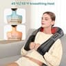 Nekteck Shiatsu Neck Massager with Heat, 3D Kneading Deep Tissue Relief
