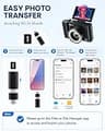 W & O Y2K Aesthetic Compact Digital Camera with 180-Degree Flip Screen and SD Card