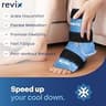 REVIX Dual-Sided Ankle Ice Pack Wrap with Hands-Free Adjustable Straps