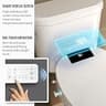 WLJBIDET Electronic Heated Bidet Toilet Seat with Remote Control Display