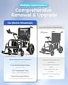 Serianie Lightweight Foldable Electric Wheelchair, 500W Motor, 15-Mile Range
