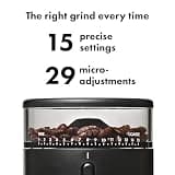 OXO Brew Compact Conical Burr Coffee Grinder, 15 Precision Grind Settings