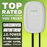 Emporia 48 Amp Hardwired Level 2 EV Charger with J1772 Connector & Energy Monitor