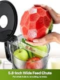 ORAINN 450W Cold Press Juicer Machine with 5.8-Inch Extra-Large Chute