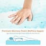Sweetcrispy 3-Inch Gel-Infused High-Density Memory Foam Topper, King Size