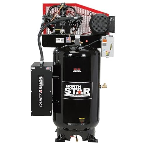 NorthStar Quiet Armor 7.5 HP 80-Gallon 2-Stage Industrial Air Compressor