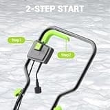 STEELITE 17-Inch Electric Corded Snow Shovel with Wheels