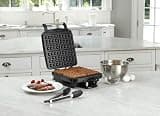 Cuisinart WAF-150NAS 4-Slice Square Belgian Waffle Maker with Nonstick Ceramic Plates