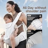 HBR 6-in-1 Ergonomic AirMesh Infant Carrier with Non-Slip Hip Seat Base