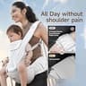 HBR 6-in-1 Ergonomic AirMesh Infant Carrier with Non-Slip Hip Seat Base
