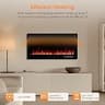 ROVSUN 36-Inch App-Controlled Electric Fireplace with Remote and 1500W Heater