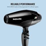BaBylissPRO Nano Titanium Rapido 2000-Watt High-Performance Blow Dryer