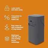 Pet Genie 2.5-Gallon Dog Waste Disposal Pail with Odor-Locking Sliding Lever
