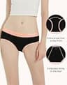INNERSY Heavy-Duty Cotton Menstrual Period Panties, Extended Coverage 3-Pack