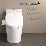 SmartBidet SB-2000 Electric Bidet Toilet Seat with Heated Seat and Air Dryer