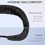 APEXINNO Sweat-Resistant Silicone Face Pad Interface Cover Upgrade for Meta Quest 3