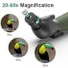 Gosky Flagship DiamondEdge Dual Focusing Spotting Scope with Tripod, 20-60x80mm