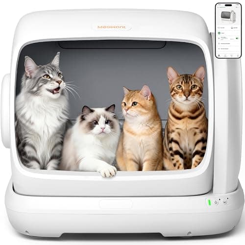 MeoWant 106L Self-Cleaning Cat Litter Box with App Tracking (SC09 Plus)