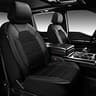 CAR PASS Universal Faux Leather & 3D Air Mesh Full Seat Cover Set for SUVs