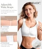 BRABIC Zip Front Closure Everyday Post-Surgery Compression Support Bra