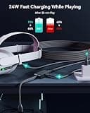 INIU 16FT High-Speed VR Link Cable for PC VR with Separate Continuous Charging Port