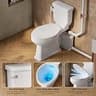 High Power 800W Elongated Upflush Toilet System with Multi-Fixture Grinder