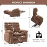 Zuacs 26-Inch Oversized Dual Motor Lift Recliner with Massage and Heat