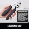 GORILLA GRIP Slip-Resistant Zinc Alloy Garlic Press Set with Large Crushing Chamber
