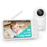 Jartoo 5.5-Inch 2K Video Baby Monitor with AI Cry Detect & 6000mAh Battery