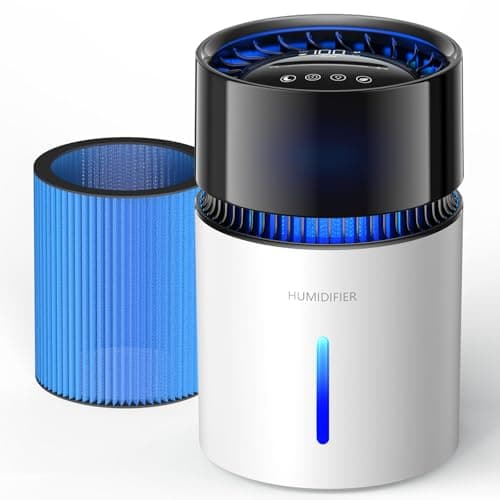 Generic Top-Fill Mist-Free Evaporative Humidifier with Touch Controls, 3L