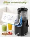 TUUMIIST 3-in-1 Cold Press Juicer Machine with 100oz Large Capacity and Wide Feed Chute